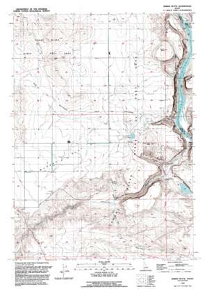 Sinker Butte topo map