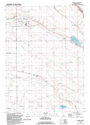 Owyhee USGS topographic map 43116d2
