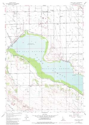 Lake Lowell topo map