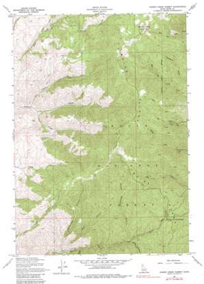 Harris Creek Summit USGS topographic map 43116h1