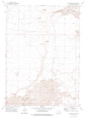 Wrangle Butte topo map