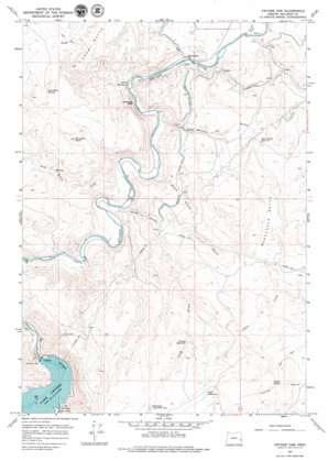 Owyhee Dam topo map