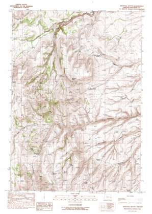 Westfall Butte topo map