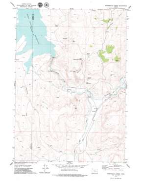 Warm Springs Reservoir USGS topographic map 43118e2