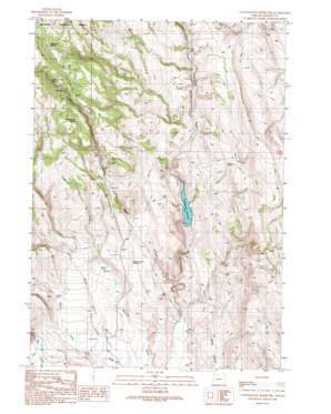 Cottonwood Reservoir topo map