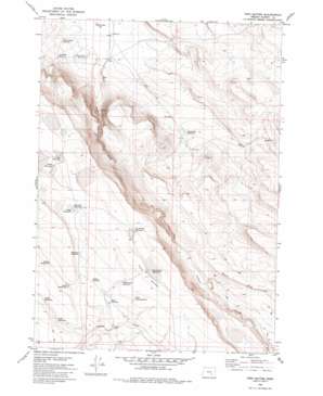 Twin Buttes topo map