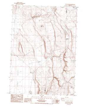 Locust Butte topo map