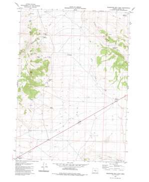 Wagontire Mountain East topo map