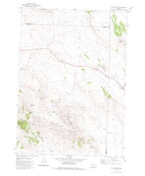 Hat Butte topo map