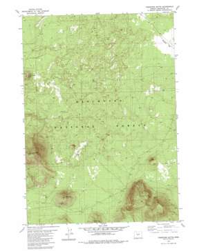Firestone Butte topo map