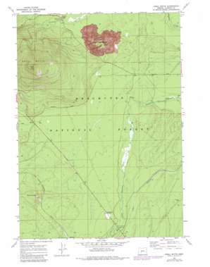 Odell Butte topo map