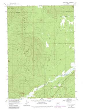 Cryder Butte topo map