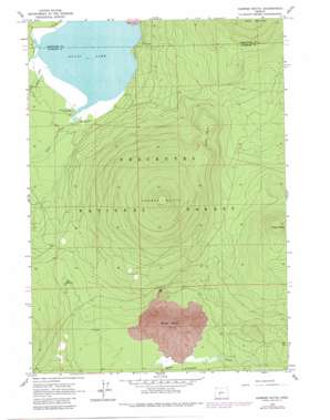 Hamner Butte topo map