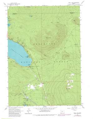 Odell Lake topo map