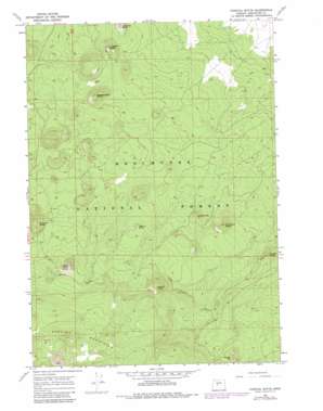 Fuzztail Butte topo map