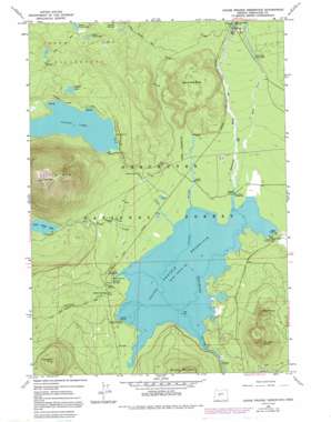 Crane Prairie Reservoir USGS topographic map 43121g7