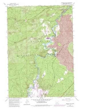Benham Falls USGS topographic map 43121h4