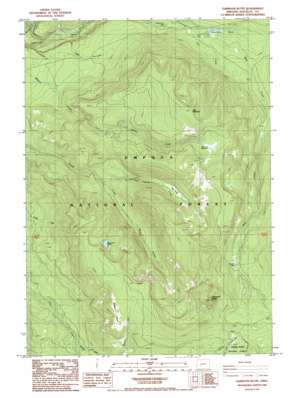 Garwood Butte topo map