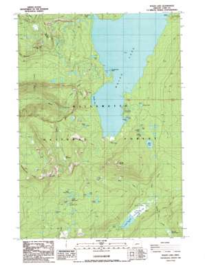 Waldo Lake USGS topographic map 43122f1