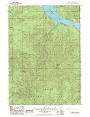 Fall Creek Lake USGS topographic map 43122g6