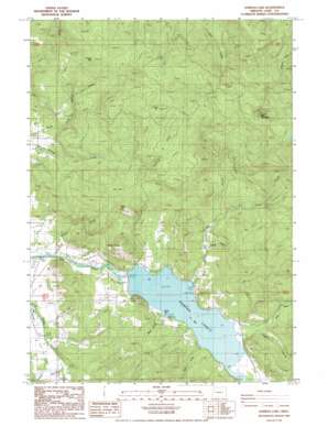 Dorena Lake USGS topographic map 43122g8