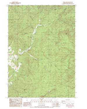 Hinkle Creek topo map