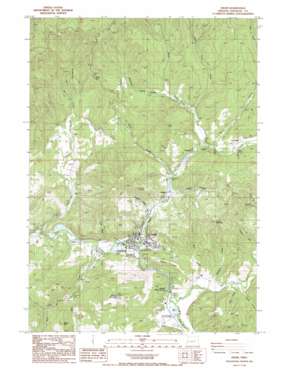 Drain USGS topographic map 43123f3