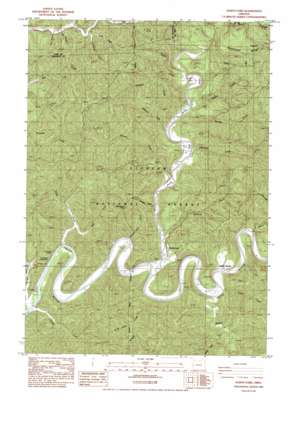 North Fork topo map