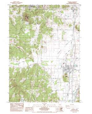 Creswell topo map