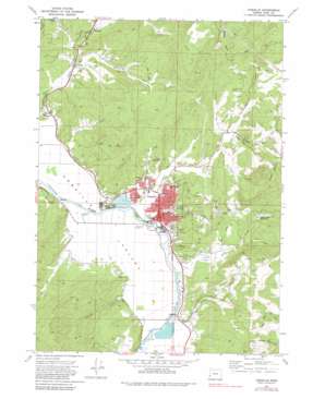 Coquille topo map