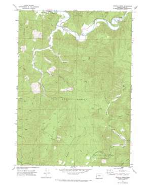 Daniels Creek topo map