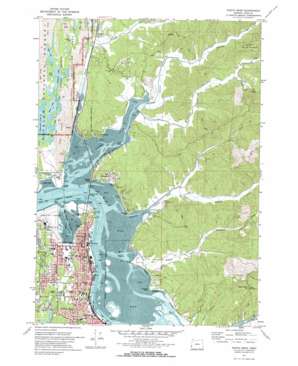 North Bend topo map
