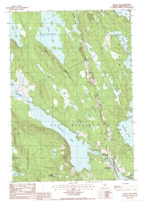Hadley Lake topo map