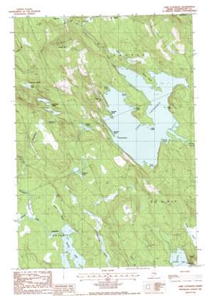 Lake Cathance USGS topographic map 44067h4
