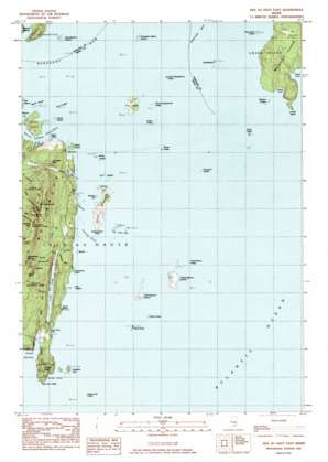 Isle Au Haut West USGS topographic map 44068a5