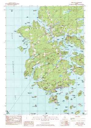 Deer Isle topo map