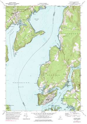 Castine USGS topographic map 44068d7