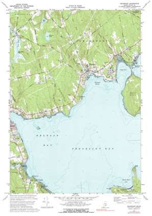Searsport USGS topographic map 44068d8
