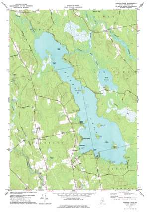 Pushaw Lake USGS topographic map 44068h7