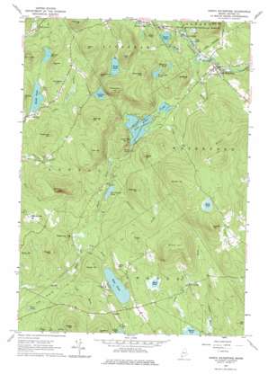 North Waterford topo map