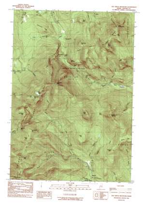 Old Speck Mountain topo map