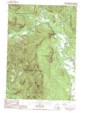 North Conway West topo map