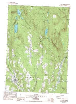 West Burke USGS topographic map 44071f8