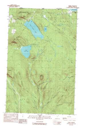 Averill Lake topo map