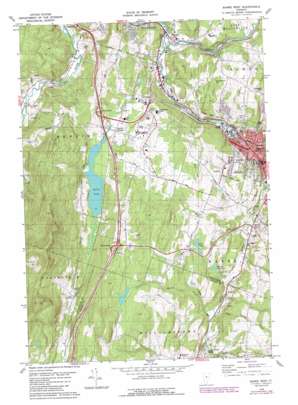 Barre West topo map