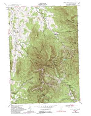 Mount Mansfield topo map