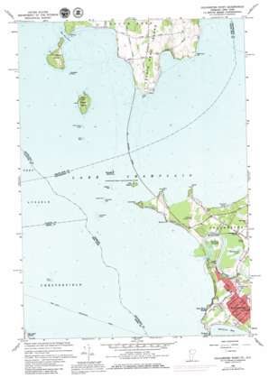 Colchester Point topo map