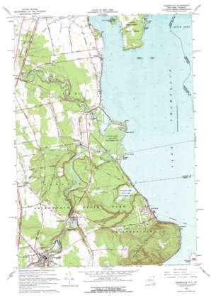 Keeseville topo map
