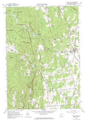 West Chazy topo map