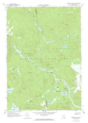 Augerhole Falls USGS topographic map 44074d5